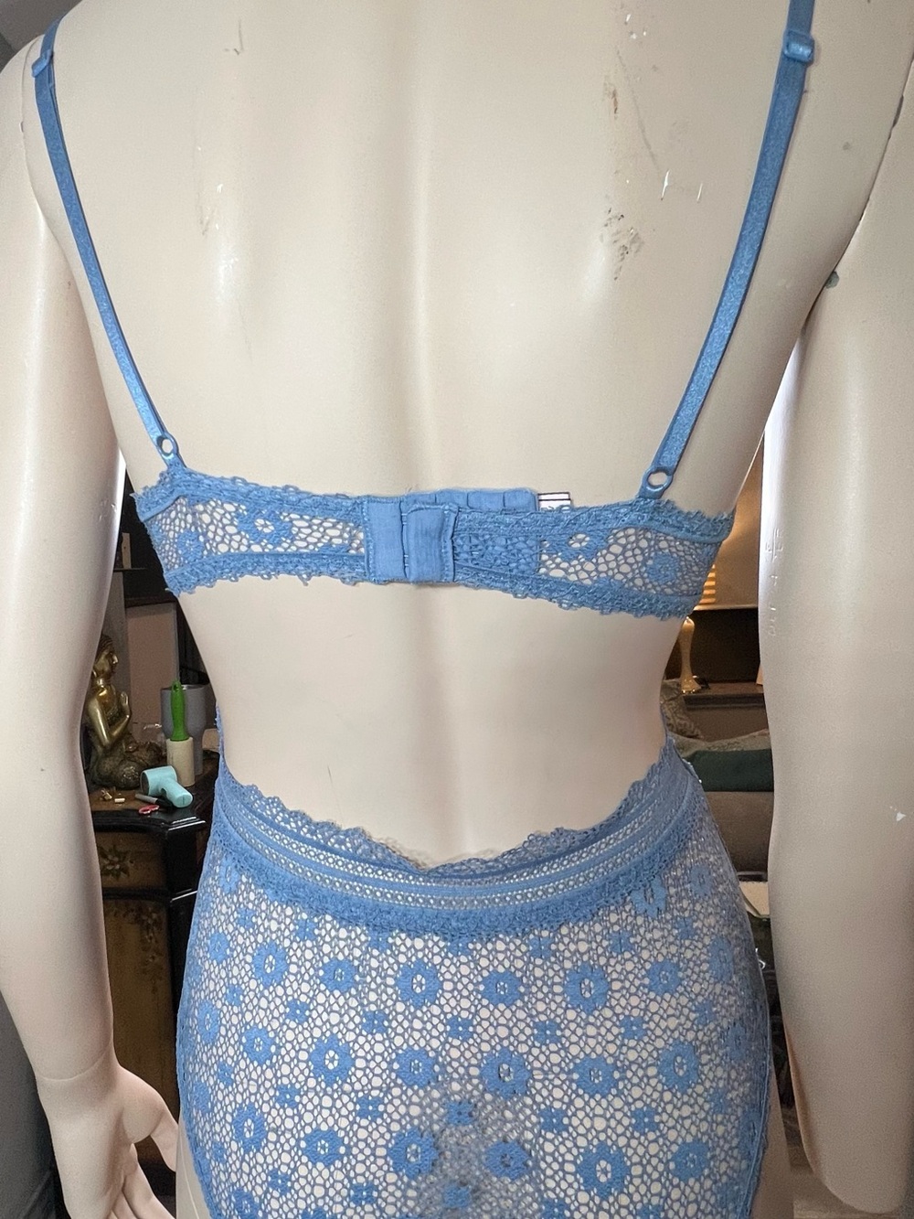 Victoria Secret Blue Lace Bodysuit Teddy - Women's Intimates - Picture 8 of 8